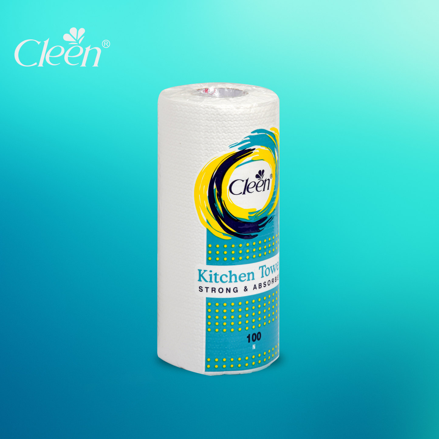 Cleen Kitchen Towel ( 100 Sheets ) ( Pack of 12 )