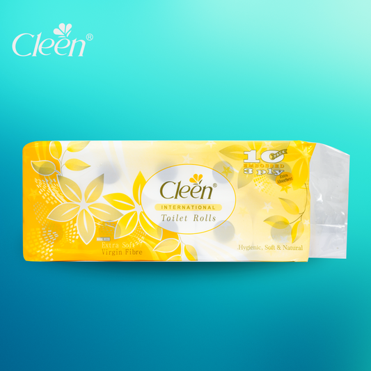 Cleen Toilet Roll 3 Ply - 1500 GM ( 200 Sheets x 10 Rolls )