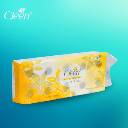 Cleen Toilet Roll 3 Ply - 1500 GM ( 200 Sheets x 10 Rolls )